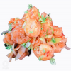 Gebakken garnalen met spicy saus